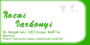 noemi varkonyi business card